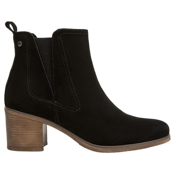 Botín Taco Alto Cuero Mujer Bruno Rossi