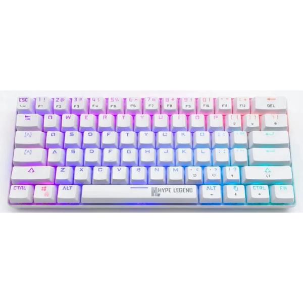 Teclado Mecánico Hype Legend Outemu Red Blanco RGB