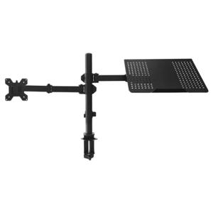 Adget Soporte Monitor y Notebook Brazo Articulado Escritorio Negro