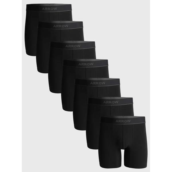 Pack 7 Bóxer Medio Arrow Lisos Algodón