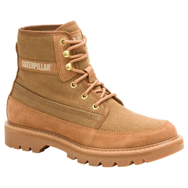 Botín Mujer Colorado Canvas Café Caterpillar