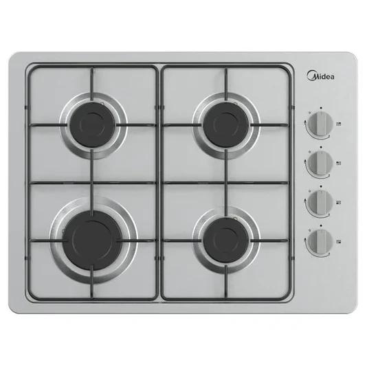 Encimera a Gas 4 Quemadores 60cm Midea Color Acero Inoxidable