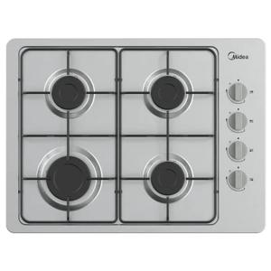Encimera a Gas 4 Quemadores 60cm Midea Color Acero Inoxidable