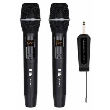 Par de Micrófonos Blik Inalámbricos con Receptor