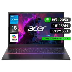 Notebook Gamer Acer Nitro V ANV15-51-53W1-1 RTX 2050 Negro