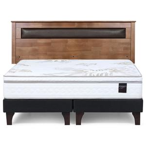 Cama europea Art 4 king base dividida + respaldo Ferrara