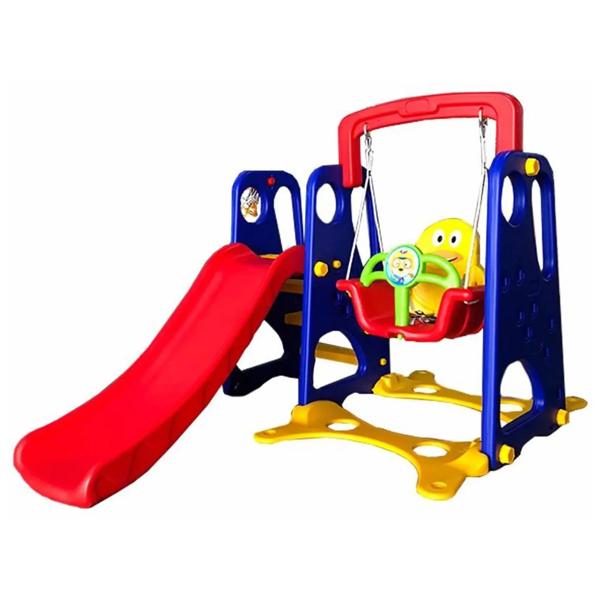 Resbalín, columpio y aro básquetbol Smile 3 en 1 Kidscool