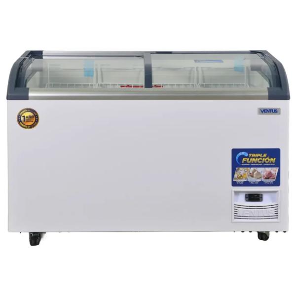 Conservadora Ventus Vidrio Semicurvo CTV-420Q Pro Blanco