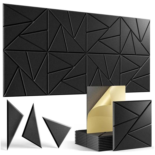 Set x24 Paneles Acústicos Autoadhesivos 30x30cm