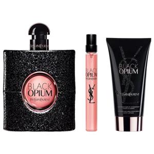 Set Perfume Black Opium EDP Mujer 90ml + 10ml + Body Lotion 50ml Yves Saint Laurent