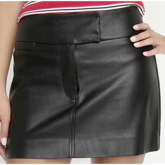 Falda Cuero Effect Mujer