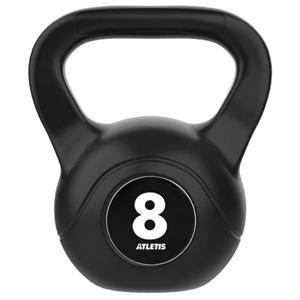 Kettlebell Mancuerna Pesa Rusa Cemento 8 Kg Negro