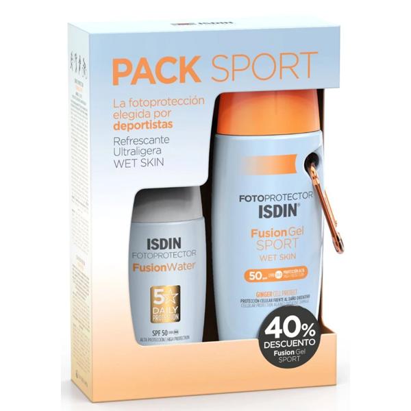 Pack Sport Fotoprotección ISDIN Fusion Water + Fusion Gel Sport