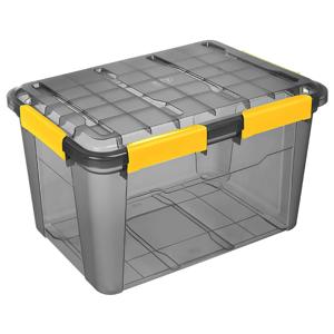 Caja organizadora 50 lt negro transparente
