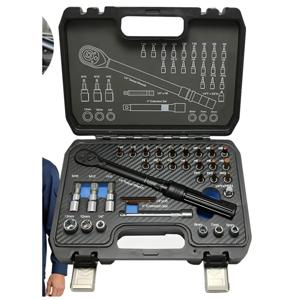 Llave de Torque Profesional 1/4 (2-24Nm) + Set 33 Piezas