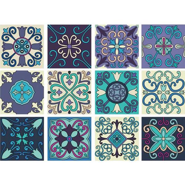 Vinilo adhesivo 15x15 cm Bakú 12 unidades