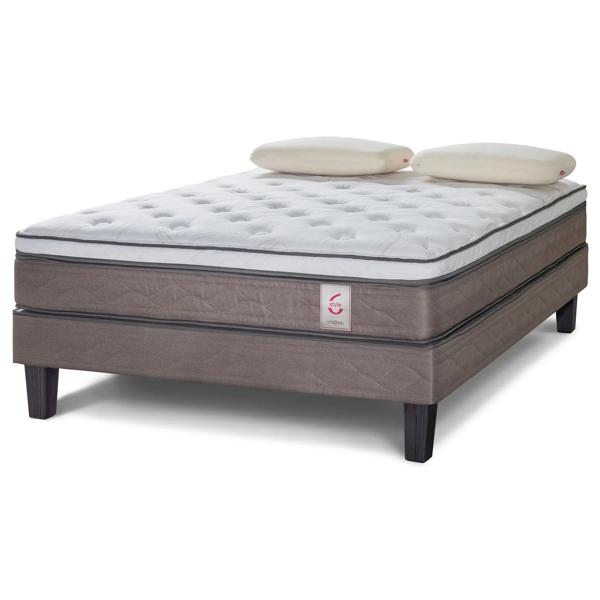 Cama europea 2 plazas New style 6 + almohadas Memory max Rosen