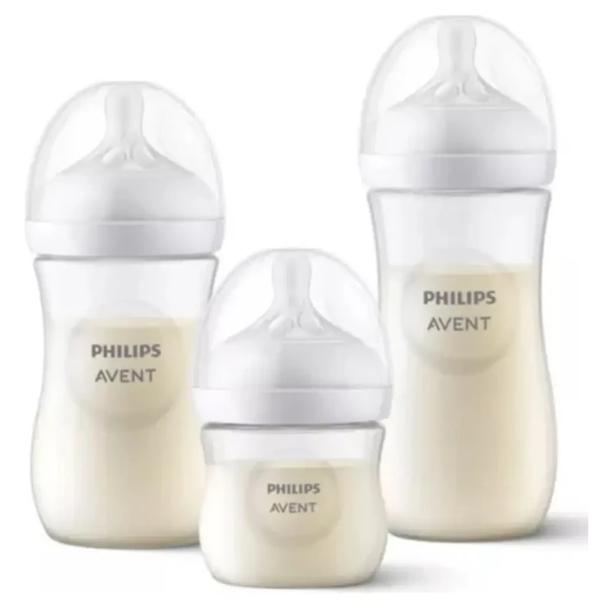 Set de 3 Mamaderas Philips Avent (125, 260 y 330 ml)