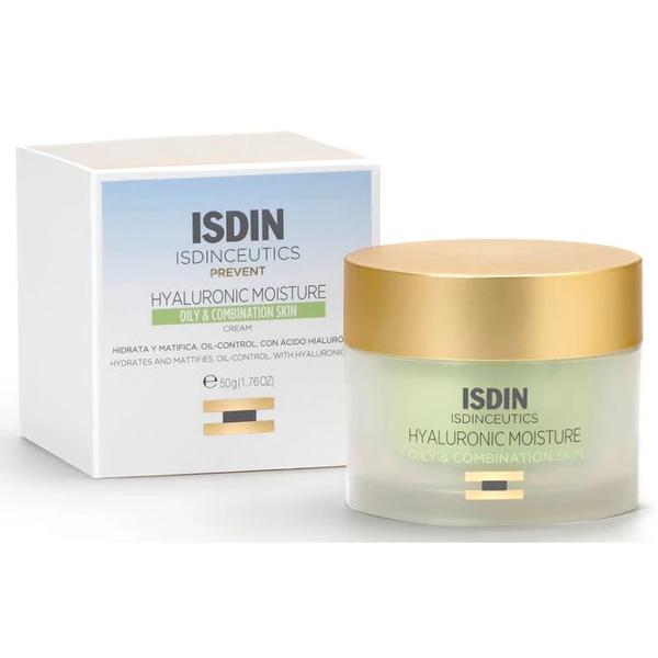 Isdinceutics Hyaluronic Moisture Oily & Combination Skin 50 g - Crema hidratante con Ácido Hialurónico