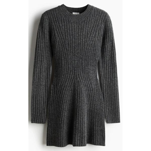 Vestido en punto acanalado