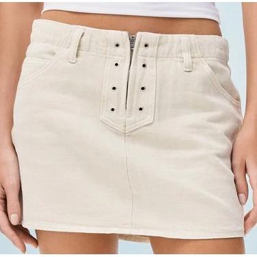 Falda Mini Delantero Ojetillos