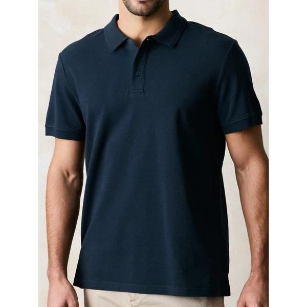 Polera Piqué Cuello Polo Básica