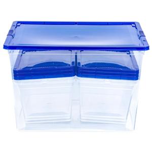 Set Caja Organizadora Modubox Plástico Transparente 30/47 lt