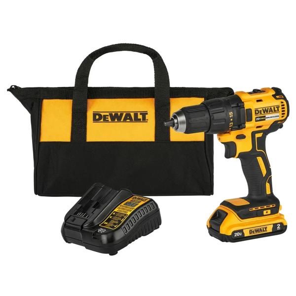 Kit Taladro Atornillador DeWalt 13mm Inalámbrico 20V MAX DCD7771D1-B2
