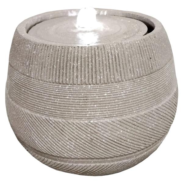 Fuente agua con LED Redonda 20 cm