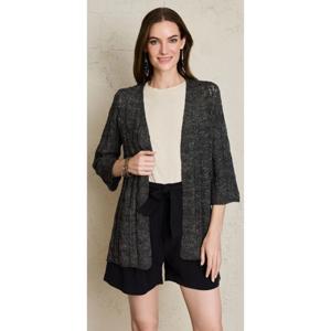 Chaleco Tejido de Cinta Tipo Kimono