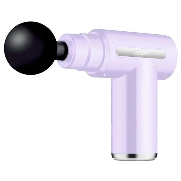 Pistola de Masaje 6 Niveles con Control Digital y Estuche Lavanda