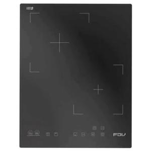 Encimera Vitrocerámica FDV Vitro 2 Black 2.0 2 Quemadores Negro