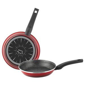 Sartén 18/24 cm Coral Due rojo 2 piezas