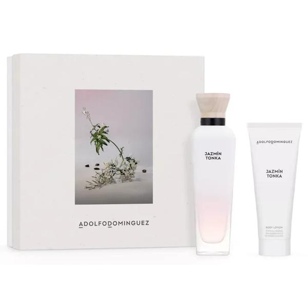 Set Perfume Adolfo Domínguez Agua Fresca Jazmín Tonka EDT Mujer 120 ml + Loción Corporal 75 ml