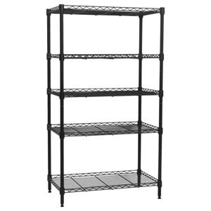 Repisa 5 Niveles negro 160x60x35 cm