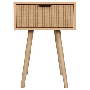 Velador Goja natural 1 cajón
