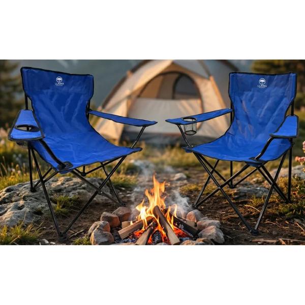 Combo 2 Sillas de Camping Outdoor Plegable Llaima Azul