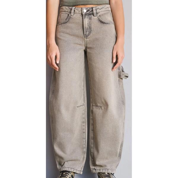 Jeans Balloon Hebilla Trasera Ajustable