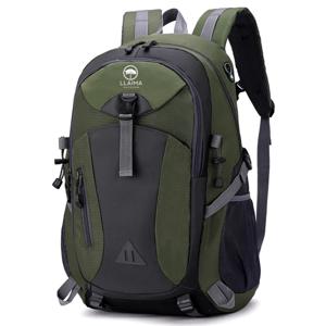 Mochila de Viaje 33L Black-Green-Grey Outdoor Llaima