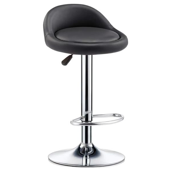 Silla Bar Pisos Altura Regulable Taburete Con Respaldo Cromado