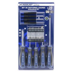 Juego destornilladores 29 piezas Robust