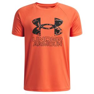 UA Tech Hybrid Print Polera Manga Corta rojo para niño