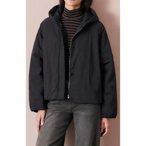 Parka Acolchada con Gorro y Bolsillos