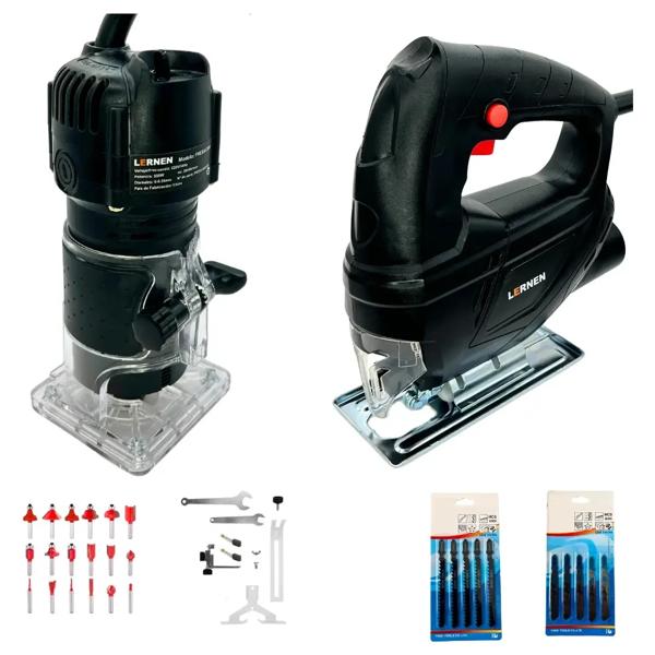 Pack Sierra Caladora 3000 RPM + Fresadora Router Tupí