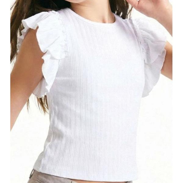 Polera Rib con Doble Vuelo