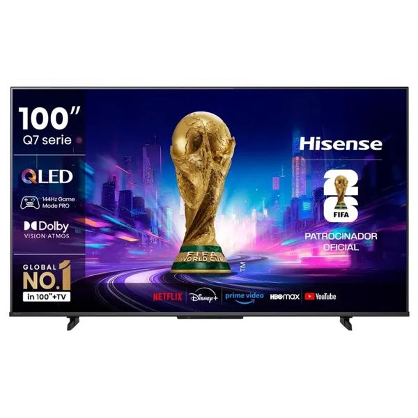 Smart TV 100" QLED 4K UHD Google TV Gamer 144Hz Hisense