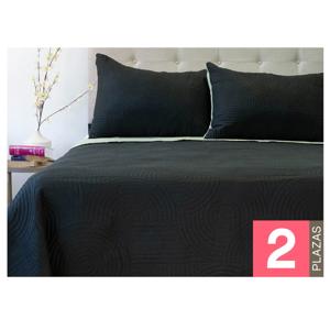 Quilt Origins Bicolor negro/verde 2 Plazas