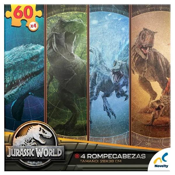 Puzzle 4 En 1 Jurassic World 60 Piezas