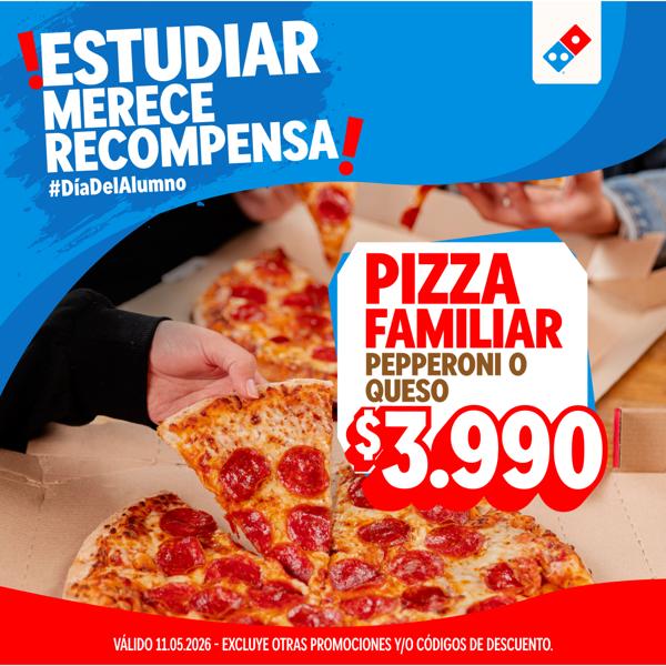 Pizza Familiar Peperoni o Queso