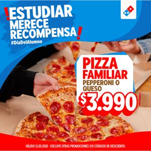 Pizza Familiar Peperoni o Queso
